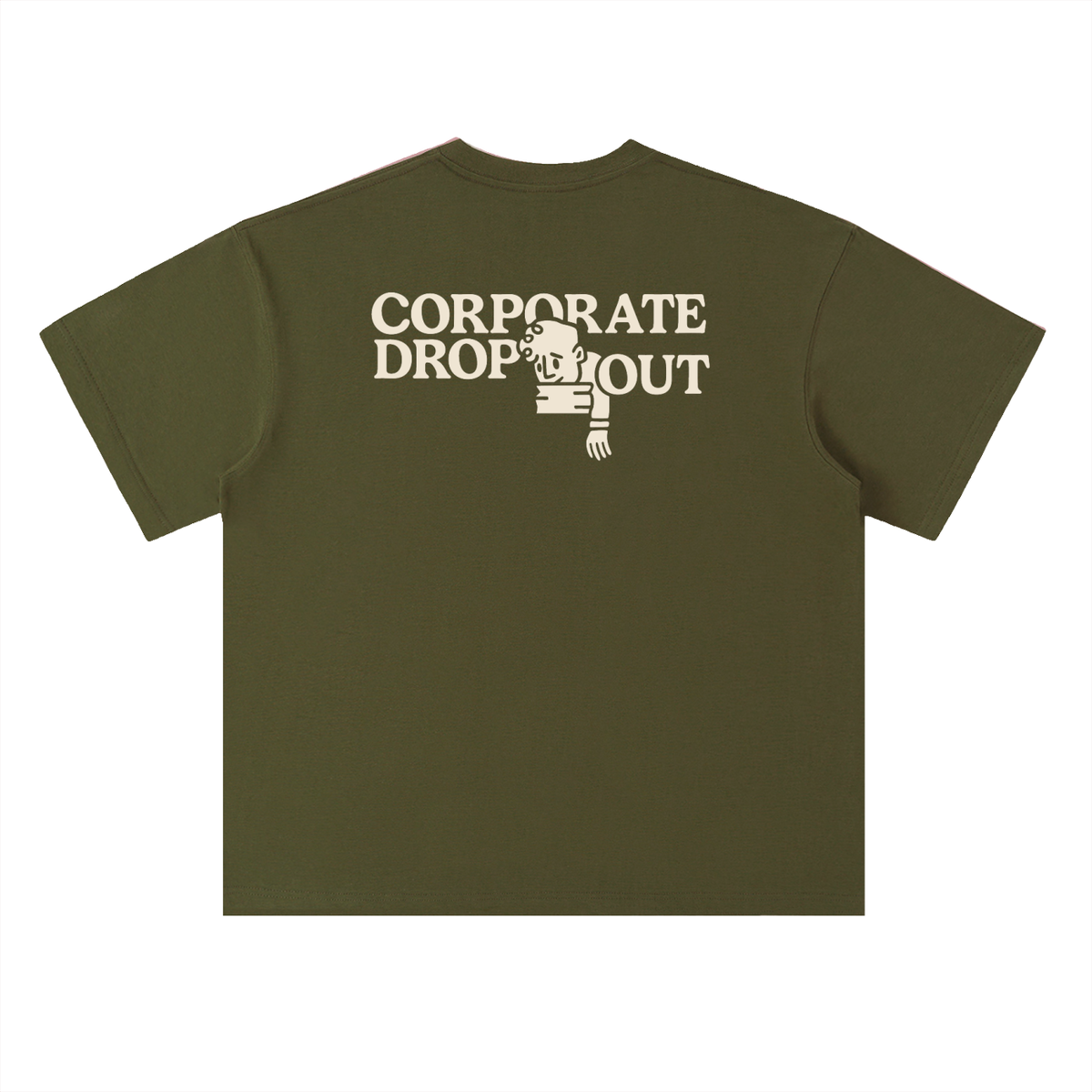 Heavyweight Drop Shoulder Cotton T-Shirt